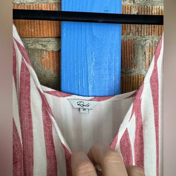 Rails Freida Striped Linen Blend Dress - Picture 4 of 7